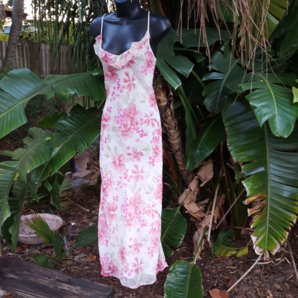 Ruffled tea dress